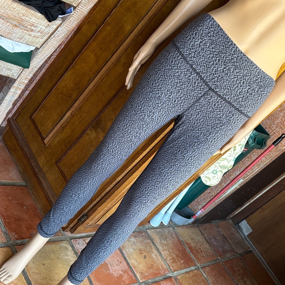 lululemon athletica Gray Marled High-Rise Leggings